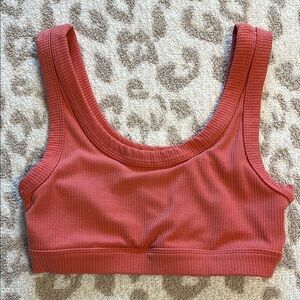 Women's Ribbed Coral Bralette